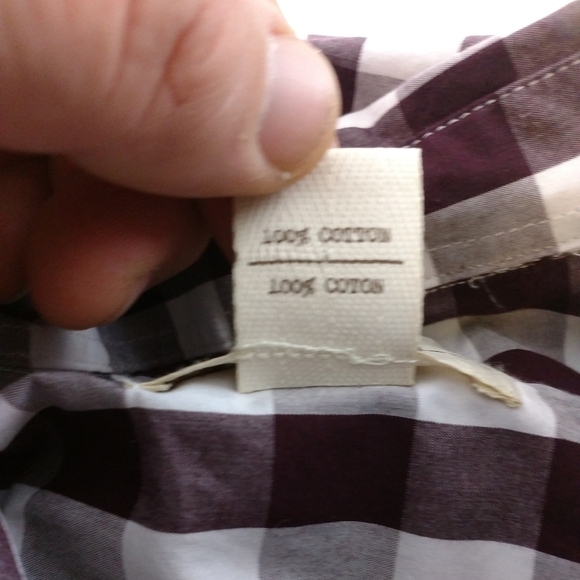 True Nation Mens Brown and white Plaid Button Down Big and Tall Size 4XL - Picture 7 of 9